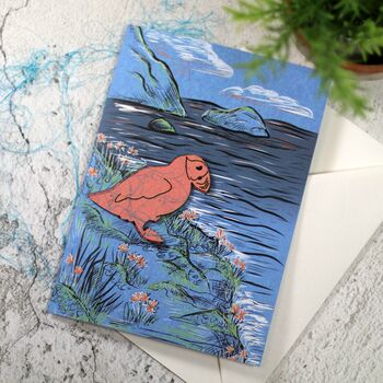 Plantable Puffin Seed Paper Card, 2 of 5