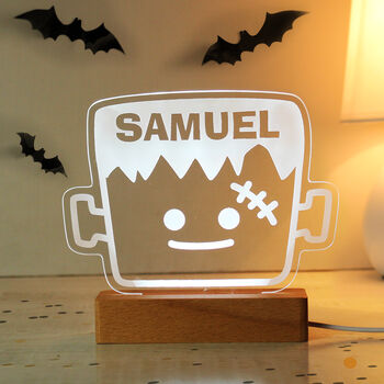Personalised Frankenstein LED Halloween Light, 9 of 10