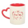 For My Best Tea Mug With Heart Handle, thumbnail 3 of 3