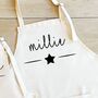 Personalised Name Star Mother Daughter Matching Aprons, thumbnail 2 of 3