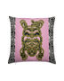 Pink And Green Tibetan Tiger Cushion Cover, thumbnail 1 of 6