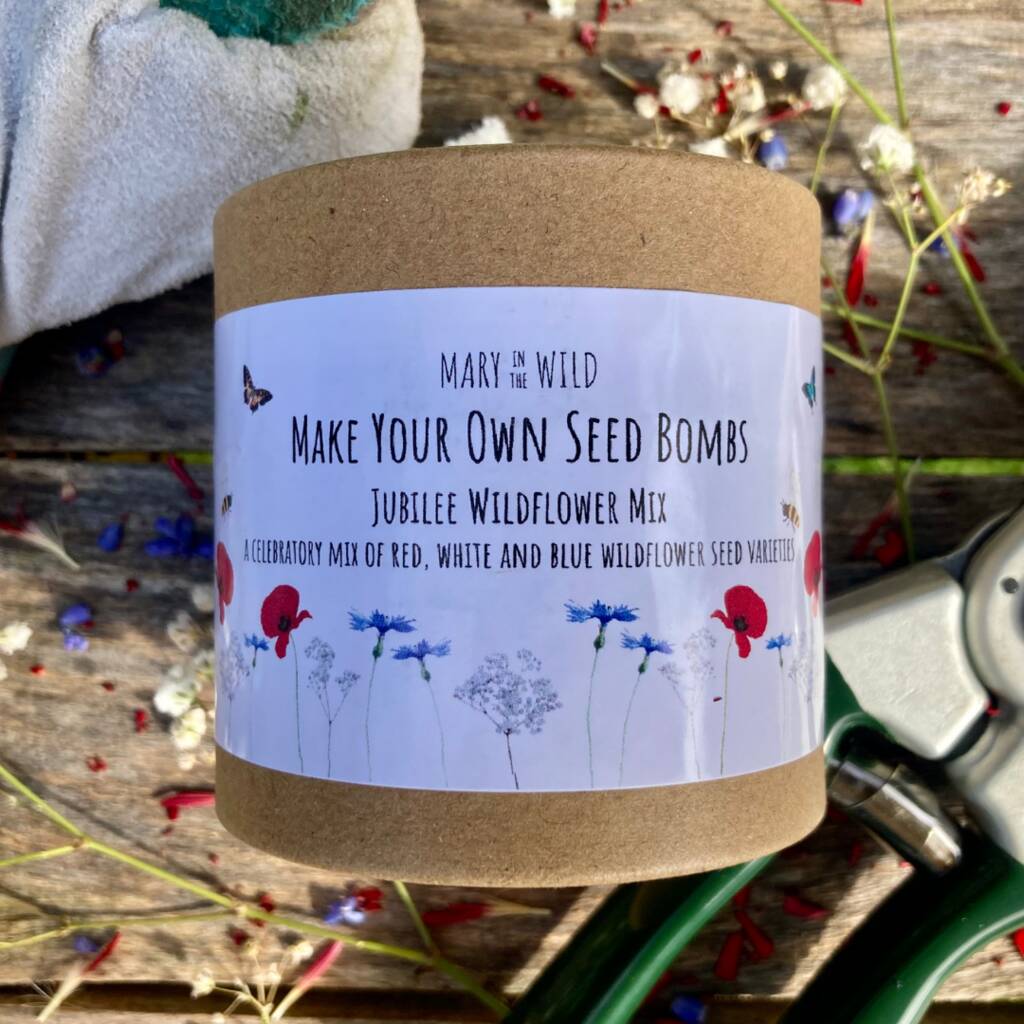 Make Your Own Jubilee Wildflower Seed Bombs Kit By Mary in the Wild