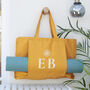 Monogrammed Organic Yoga Tote Bag, thumbnail 1 of 12