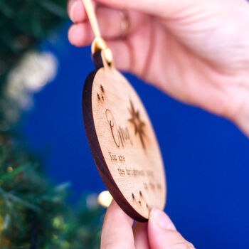 Personalised Memorial Brightest Star Tree Decoration, 4 of 6