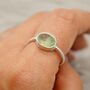 Prehnite Sterling Silver Ring, thumbnail 9 of 11