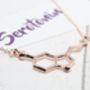 Serotonin Molecule Necklace, thumbnail 1 of 7