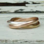 Russian Wedding Band In Recycled Gold, thumbnail 4 of 5