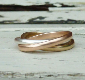 Russian Wedding Band In Recycled Gold, 4 of 5