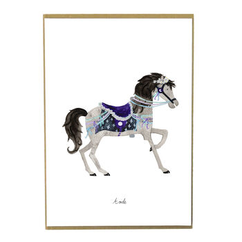 Aoide The Carousel Horse Art Print, 5 of 9