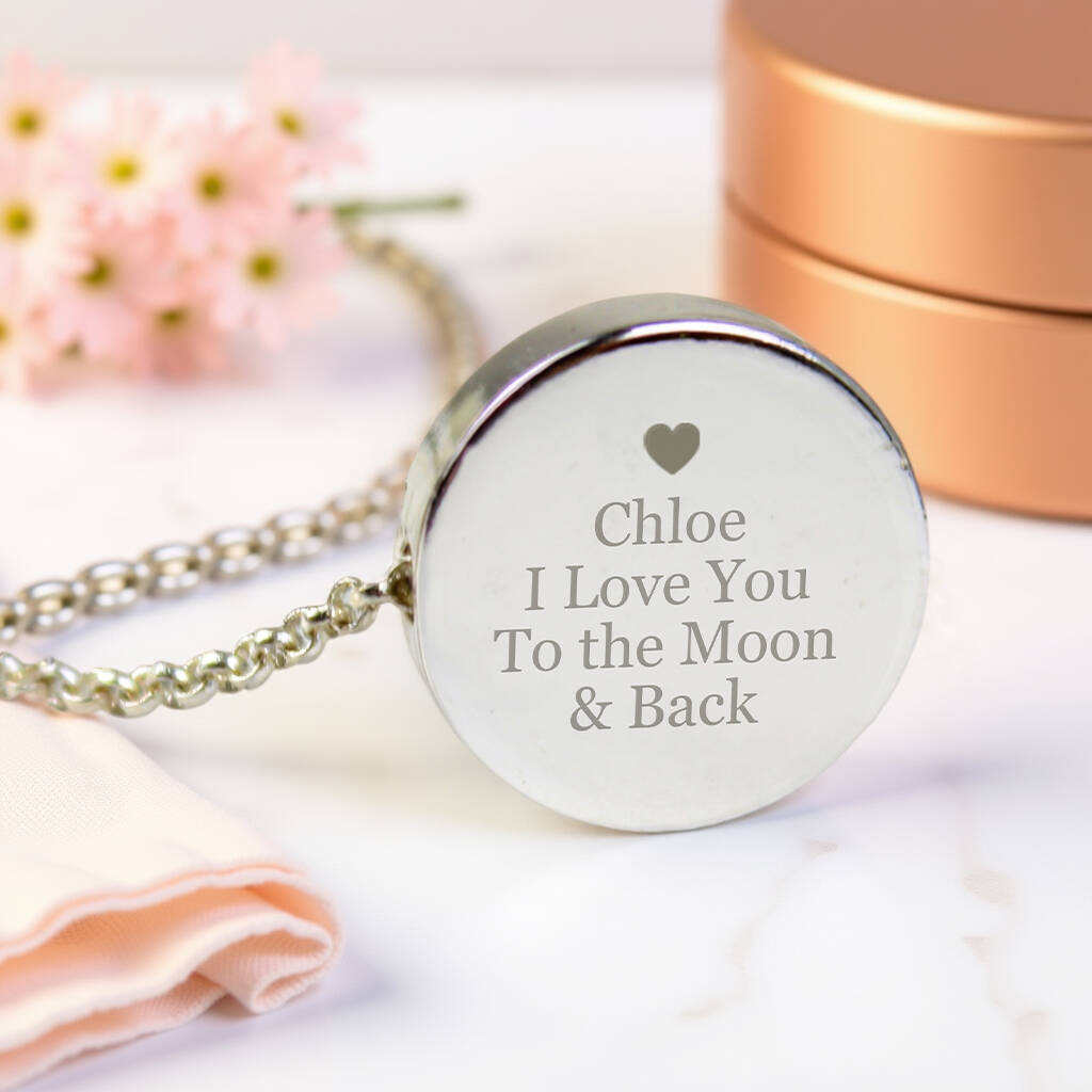 Personalised Any Message Disc Necklace, 1 of 10