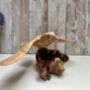 Hand Carved Wooden Soaring Eagle Sculpture Ornament, thumbnail 11 of 12