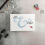 Mr And Mrs Wedding Card, thumbnail 2 of 2