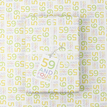 60th Birthday Wrapping Paper Set, 4 of 5