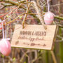Personalised Easter Egg Hunt Wooden Sign, thumbnail 2 of 6