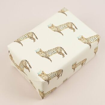 Luxury Cheetah Gift Wrap Bundle Of Five Sheets, 3 of 4