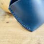Personalised Dark Blue Leather Glasses Case, thumbnail 6 of 12