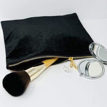 50th Birthday Gift For Her A Fabulous Velvet Birthday Make Up Bag, 9 of 10