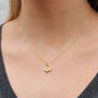 Petite Bee Necklace In Sterling Silver Or Gold Plated, thumbnail 2 of 6
