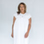 Women's Personalised White Cotton Rosebud Nightdress, thumbnail 6 of 7