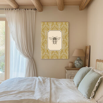 Vintage Style Bee Art Print, 2 of 4
