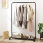 Clothes Rack On Wheels With Storage Shelf, thumbnail 1 of 6