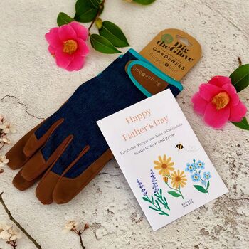 Gardening Gloves And Grow Your Own Veg Seed Gift, 2 of 11