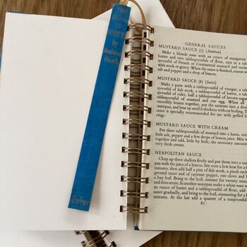 'The Book Of Sauces' Upcycled Notebook, 4 of 4