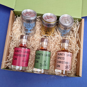 Personalised Gin And Tonic Selection Box Hamper, 3 of 6