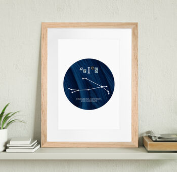 Astrological Personalised Star Sign Print/Card, 5 of 9