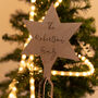 Personalised Wooden Christmas Tree Topper, thumbnail 2 of 5