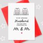 Christmas Jumper Husband First Christmas Mr And Mr Card, thumbnail 1 of 2
