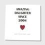 Daughter Birthday Card Personalised, thumbnail 1 of 5