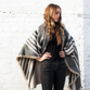 Grey And Beige Fringed Festival Blanket Scarf, thumbnail 7 of 8