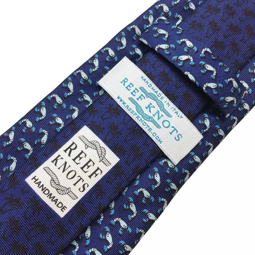 Mens Lobster Silk Tie By Reef Knots