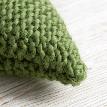 Pine Tree Cushion Knitting Kit, 4 of 8