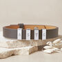 Personalised Initials Men's Leather Cuff Bracelet, thumbnail 4 of 7
