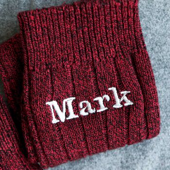Warm Personalised Socks Valentines Day Gift For Him, 7 of 9