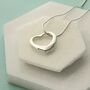 Open Heart Necklace, thumbnail 3 of 7