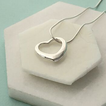 Open Heart Necklace, 3 of 7
