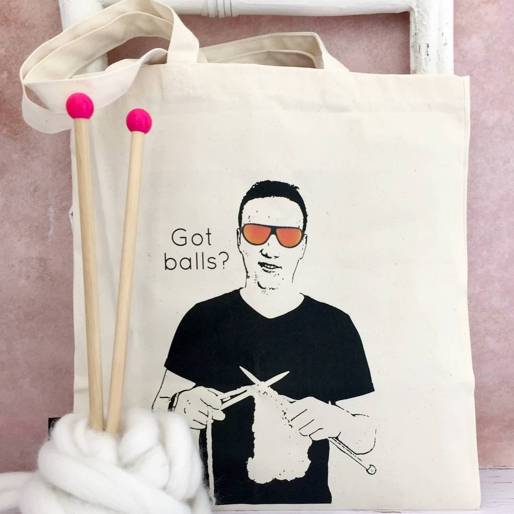 men's knitting bag by kelly connor designs