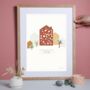 Personalised Folksy Patterned Home Print, thumbnail 1 of 5