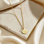 Personalised Four Leaf Clover Charm Necklace, thumbnail 4 of 7