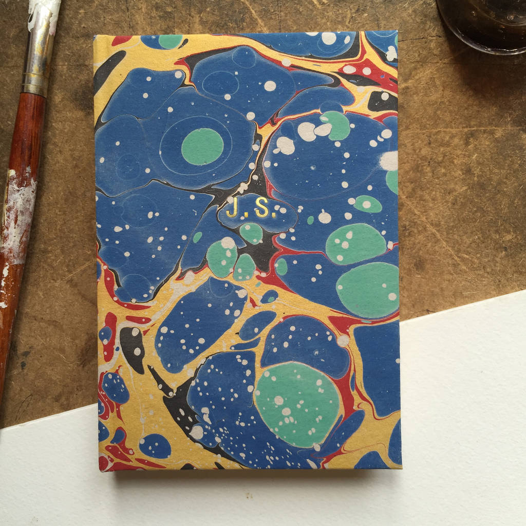 Personalised Hand Marbled Stone Journal, 1 of 4