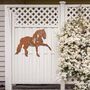 Rusted Metal Walking Horse, Animal Wall Art Decor, thumbnail 1 of 10