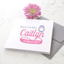Personalised New Baby Card In Pink Or Blue, thumbnail 1 of 3