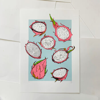 Dragon Fruits Limited Edition Screen Print, 8 of 9