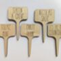 Five Personalized Plant Marker Garden Herb Marker Tags, thumbnail 8 of 12