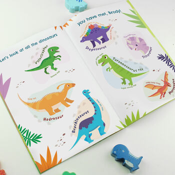 Personalised Dinosaur Adventure Story Book, 7 of 11