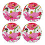 Poppies Coasters Box Set Of Four Round Heat Resistant, thumbnail 4 of 6