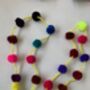 Three Strands Of Yellow Pompom Garlands, thumbnail 5 of 7